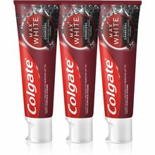 Colgate Max White Charcoal valgendav hambapasta aktiivsöega, 3 x 75 ml