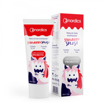 Hambapasta lastele Nordics Kids Strawberry Splash, 50 ml