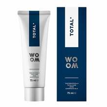 Woom Total+ valgendav hambapasta, 75 ml