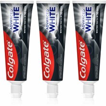 Colgate Advanced White Charcoal valgendav hambapasta aktiivsöega, 3x75 ml