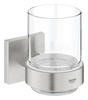 Klaas koos hoidjaga Grohe Start Cube, 41097DC0, roostevaba teras