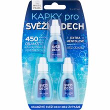 White Pearl Fresh Breath tilgad värske hingeõhu jaoks, 3 x 3.7 ml