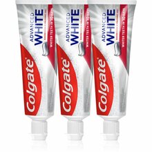 Colgate Advanced White hambapasta küpsetuspulbri ja vulkaanilise tuhaga, 3 x 75 ml