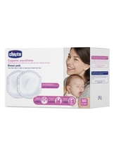 Antibakteriaalsed rinnapadjad Chicco, 60 tk