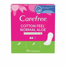 Pesukaitsmed Carefree Cotton Feel Normal Aloe, 56 tk