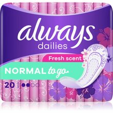 Always Dailies to Go Fresh pesukaitsmed 20 tk