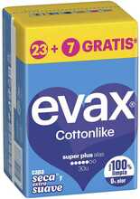 Hügieenisidemed Evax Cottonlike super plus tiibadega, 30 tk