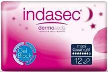 Hügieenisidemed Indasec Dermoseda Good Night, Maxi, 12 tk