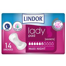 Öösidepadjad Lindor Lady Pad Maxi, 14 tk