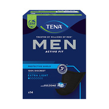 Meeste pesukaitsed Tena Men Protective Shield, must, 14 tk