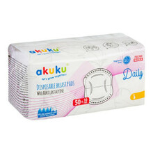 Akuku ühekordsed rinnapadjad Daily, A0160, 60 tk