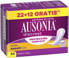 Uriinipidamatuse sidemed Ausonia Discreet Extra, 34 tk