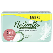 Hügieenisidemed Naturella Normal Plus Tender Protection, 16 tk