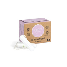 Ginger Organic tampoonid Normal ilma aplikaatorita 18 tk