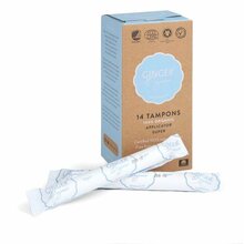 GingerOrganic tampoonid aplikaatoriga Super 14 tk