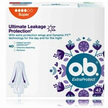 Hügieenilised tampoonid O.B. Extra Protect Super 42 tk