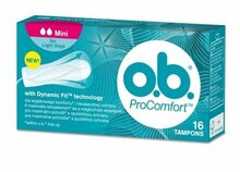 O.B. hügieenilised tampoonid ProComfort Mini 16 tk