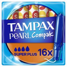 Tampoonid Tampax Compak Pearl Super Plus 16 tk