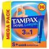 Tampoonid Tampax Compak Pearl Super Plus 36 tk