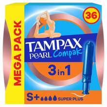 Tampoonid Tampax Compak Pearl Super Plus 36 tk