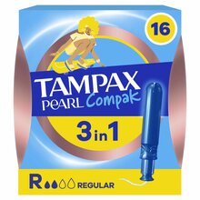 Tampoonid Tampax Compak Pearl Regular 16 tk