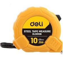 Mõõdulint Deli Tools EDL9010B, 10 m, 25 mm, kollane