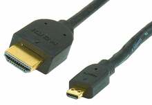 Kaabel HDMI-Micro HDMI Gembird CC-HDMID-10, V2.0, 3 m, must