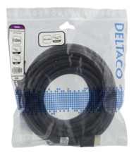 HDMI-kaabel Deltaco HDMI-1070D, 10 m, must