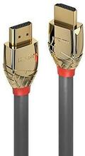 HDMI kaabel Lindy Gold Line 2.0, 5 m, hall/kuldne