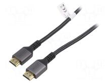 Kaabel HDMI Digitus DB-330200-020-S, 2 m, must/hall
