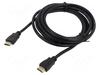 HDMI kaabel Savio CL-08, 5 m, must