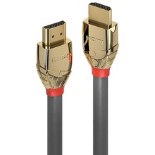 HDMI kaabel Lindy 37601 Gold Line, 2.1, 1 m, hall/kuldne