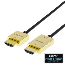 Kaabel HDMI Deltaco HDMI-1043-K, 3 m, must/kuldne