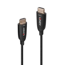 HDMI kaabel Lindy 38515, 8K60, 48Gbps, AOC, 50 m, must