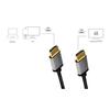 HDMI kaabel Logilink CHA0100, 4K/60Hz, 1 m, must/hall