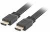HDMI kaabel Lanberg CA-HDMI-21CU-0010-BK, V2.0, 1 m, must, lame