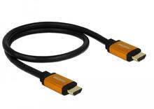 Kaabel HDMI Delock Ultra High Speed, 48 Gbps, 8K 60 Hz, 0,5 m, must