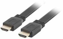 HDMI kaabel Lanberg CA-HDMI-21CU-0010-BK, V2.0, 1 m, must, lame