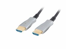 Kaabel HDMI Lanberg CA-HDMI-20FB-0100-BK, V2.0, 10 m, must, optiline AOC