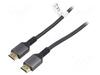 Kaabel HDMI Digitus DB-330200-030-S 2.1 8K60Hz, 3 m, must/hall