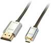 Kaabel HDMI-Micro HDMI Lindy 41679, 4,5 m, must