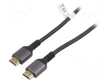 Kaabel HDMI Digitus DB-330200-030-S 2.1 8K60Hz, 3 m, must/hall