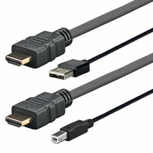 Kaabel Vivolink PROHDMIUSBAB4 HDMI/USB, 4 m, must