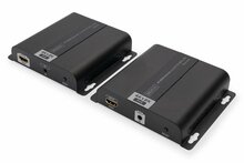 HDMI pikendaja Digitus DS-55124, 120 m, 4K 30Hz, PoE, must