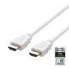 HDMI-kaabel Deltaco HU-30A-R, Ultra High Speed, 3 m, valge