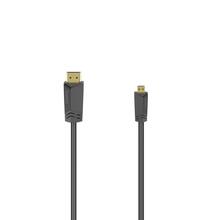 Kaabel HDMI-micro HDMI Hama 00205016, 2.0b, 1,5 m, must
