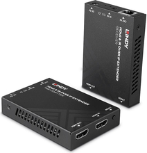 HDMI ja IR pikendaja üle IP Lindy 38398, 150 m, must