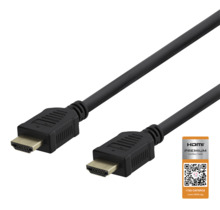 HDMI kaabel Deltaco HDMI-1020-K, 2.0, 2 m, must