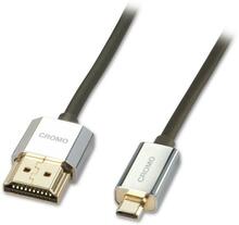 Kaabel HDMI-Micro HDMI Lindy 41682, 2 m, must