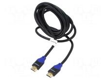 Kaabel HDMI Lanberg CA-HDMI-15CU-0030-BK, 2.0, 3 m, must